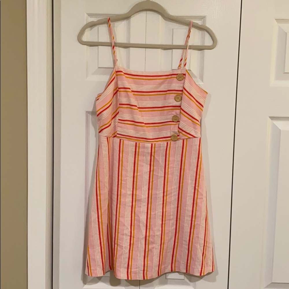 Worn once. Pink mini dress